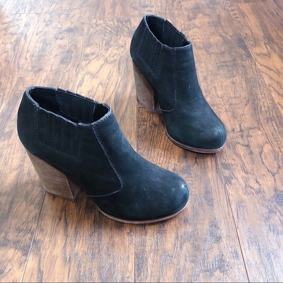 Jeffrey Campbell • Yorktown ankle bootie black washed leather chunky platform - Picture 7 of 12